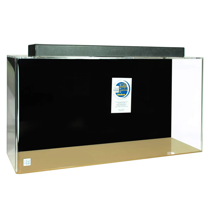 Clear for Life Rectangle 200 Gallon Acrylic Aquarium - Fresh or Saltwater - Black