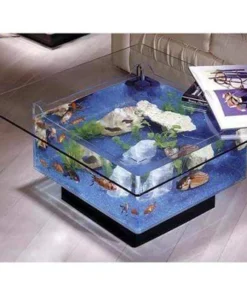 Midwest Tropical Aquarium Coffee Table - 25 Gallon Freshwater Acrylic-2